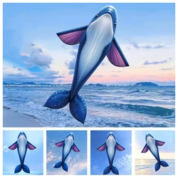free shipping whale kite flying for kids Outdoor play steering kite toys for boy flying papalotes for children Adult kite fun