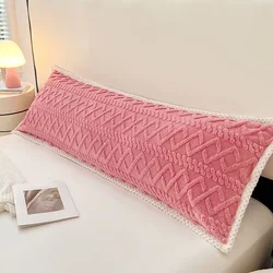 1pc Pillowcase Flannel Pillow Cover 48x120/48x150/48x180 Cushion Cover Rectangle Pillowslip Soft Pillow Case наволочка