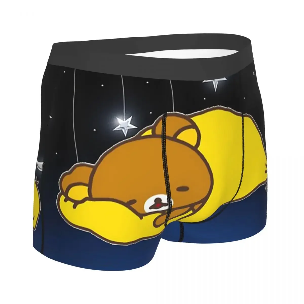 Sleepy Rilakkuma Bear Underpants Homme Panties Man Underwear Ventilate Shorts Boxer Briefs