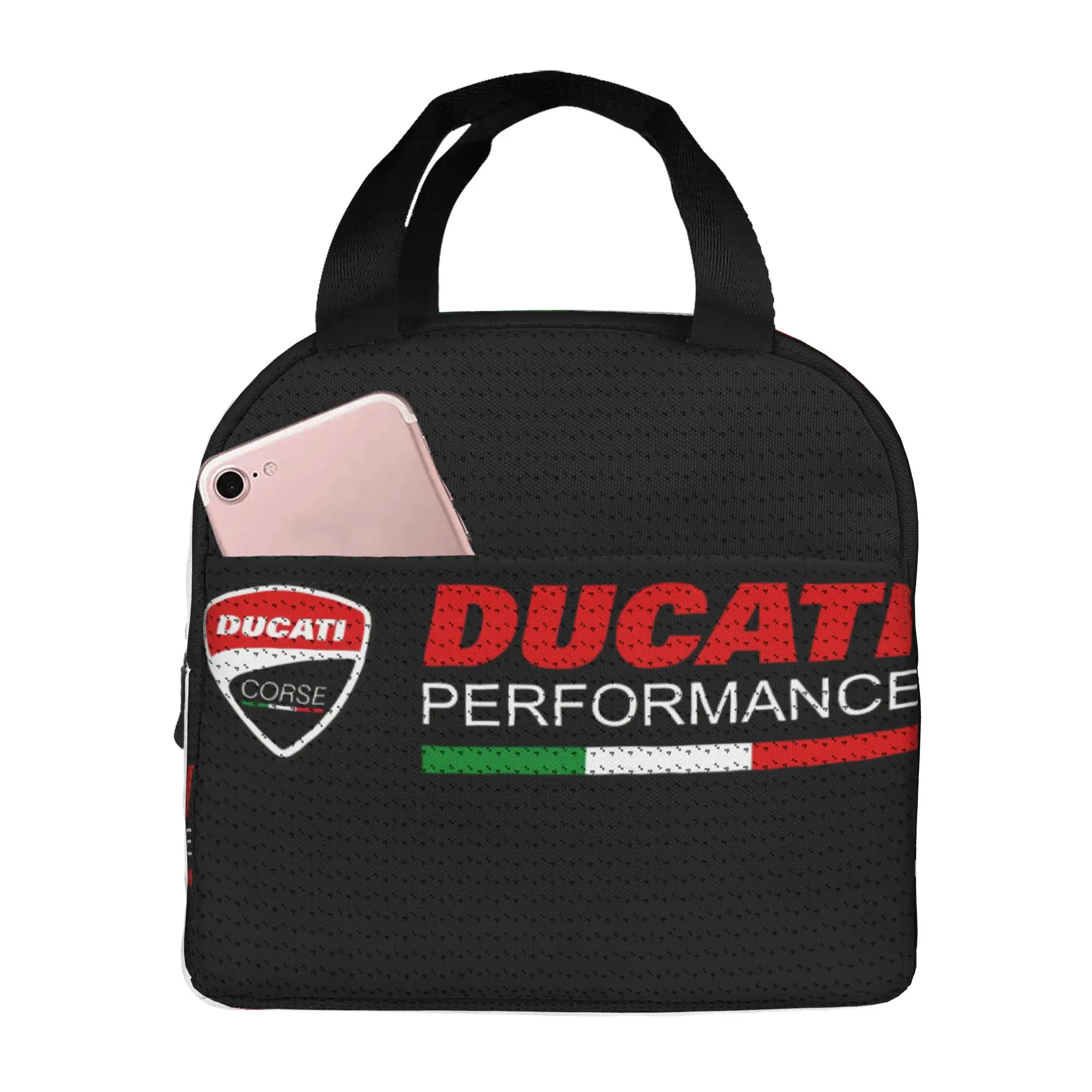 Ducatis Motorcycle Insulated Lunch Bag for School Office Racing Sprot Leakproof Thermal Cooler Lunch Box Women Men