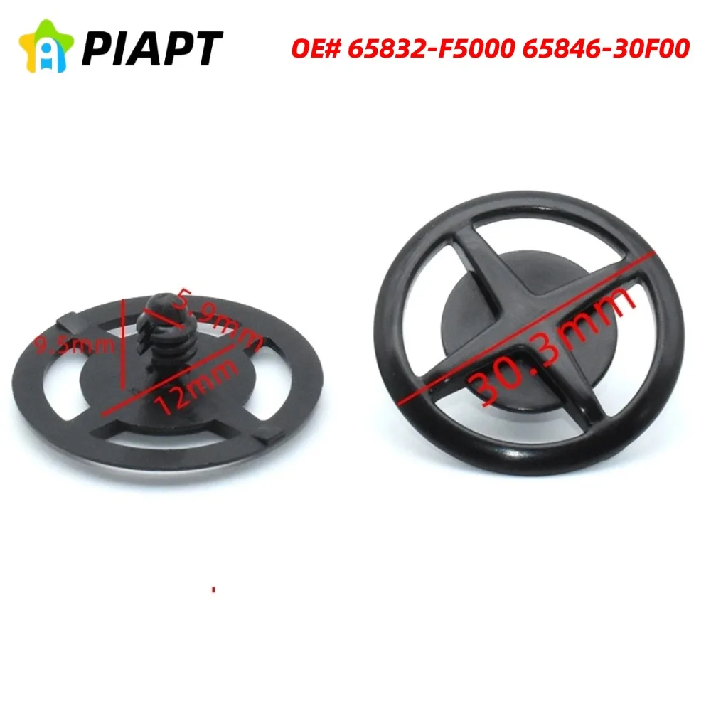 20 piezas OE #   65832-F5000 65846-30F00 Clips de retenedores de aislamiento de capó de alta calidad para Nissan