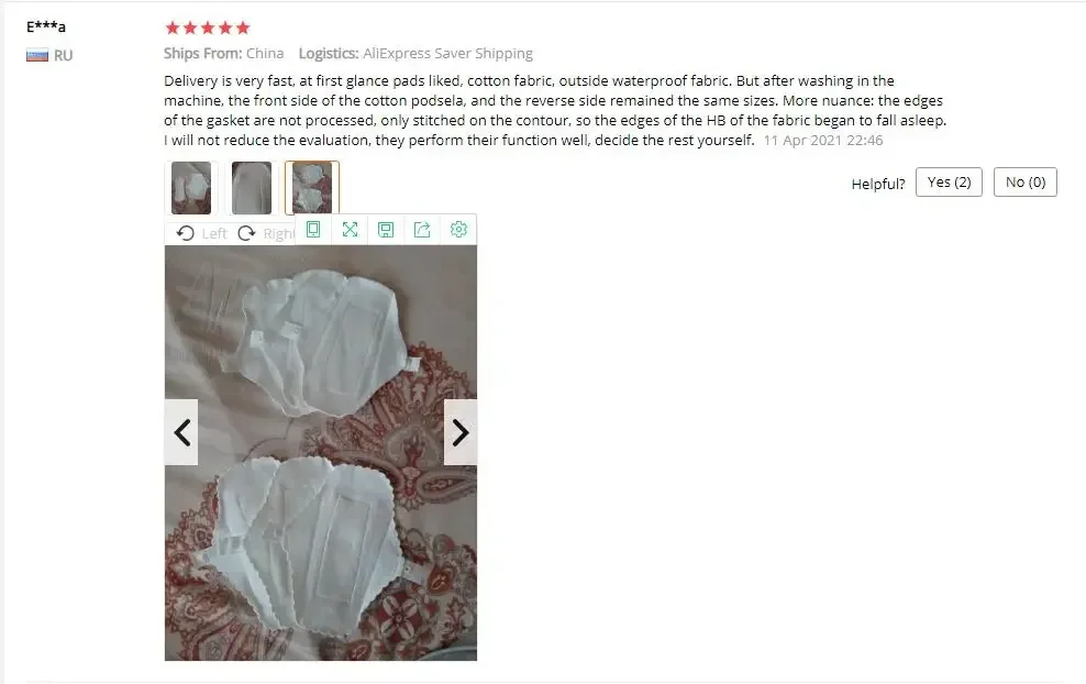 3Pcs Wasserdichte Slipeinlage Feminine Dünne Wiederverwendbare Sanitär Pads Zeitraum Höschen Auslaufsicher Baumwolle Pad Waschbar Hygiene Liefert – Detail 3