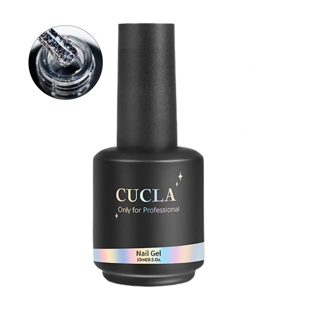 CUCLA 15ML Soak-off Gel Resin Extension Gel DIY Healthy Soak-off UV Builder Foil Top Gel for Women