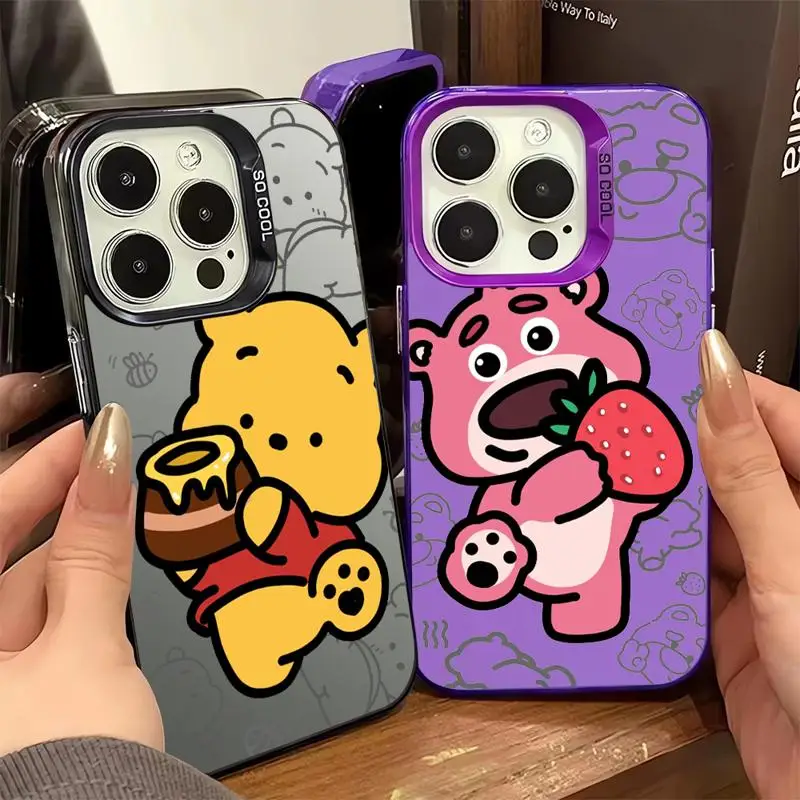 Case for Apple iPhone 11 13 15 Pro Max 14 Plus 12 Mini Phone Cover Silicone Funda Winnie The Pooh Toy Story Lotso Anime Shell