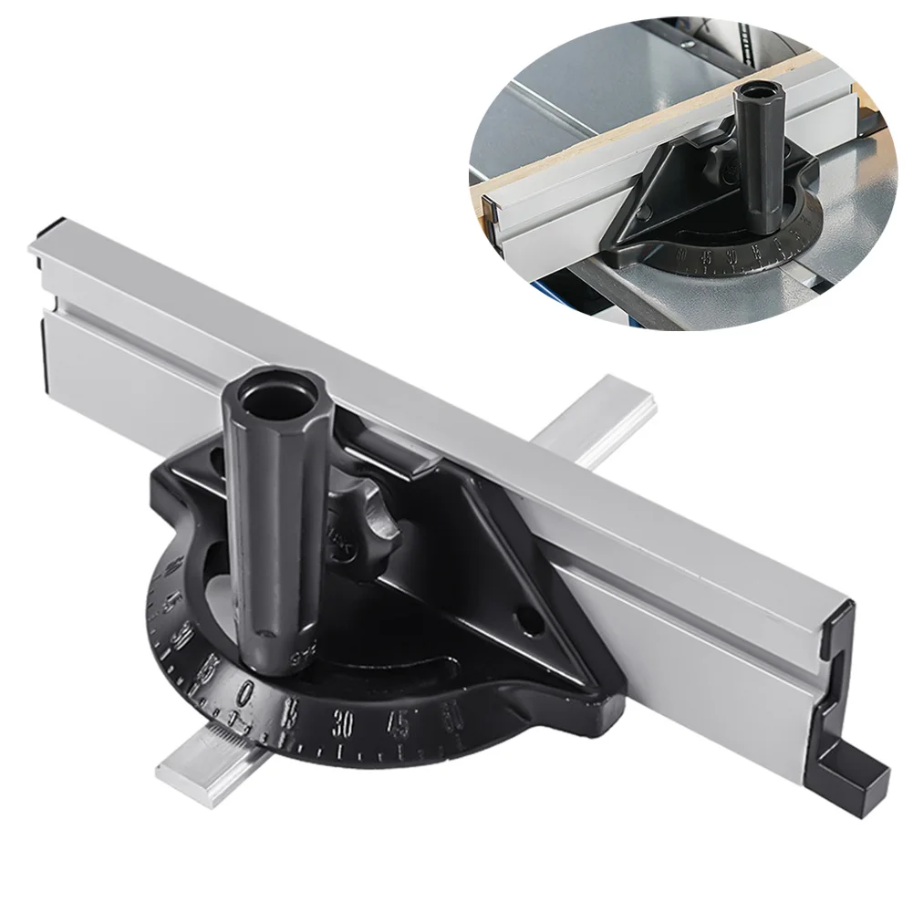 Imagem -04 - Miter Gauge Ângulo Placa Régua Tabela Saw Guia Ferramentas para Carpintaria Substituição Acessórios para Ferramentas de Carpenter Ajustável