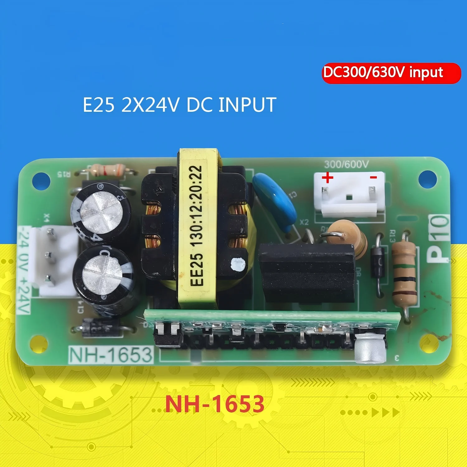 Welding machine switching power supply board dual DC24V, dual voltage 220V/380V, DC300/630V Ouput±24V, Two Type,Auxiliary power