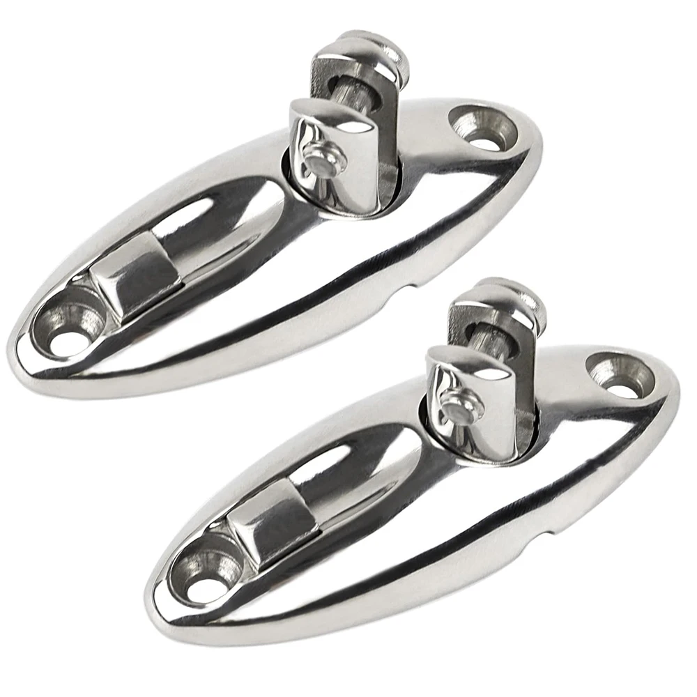 

2CPS 316 Mirror Polished Stainless Steel Marine Hardware New Bimini Top With Slide Deck Hinge For Boats