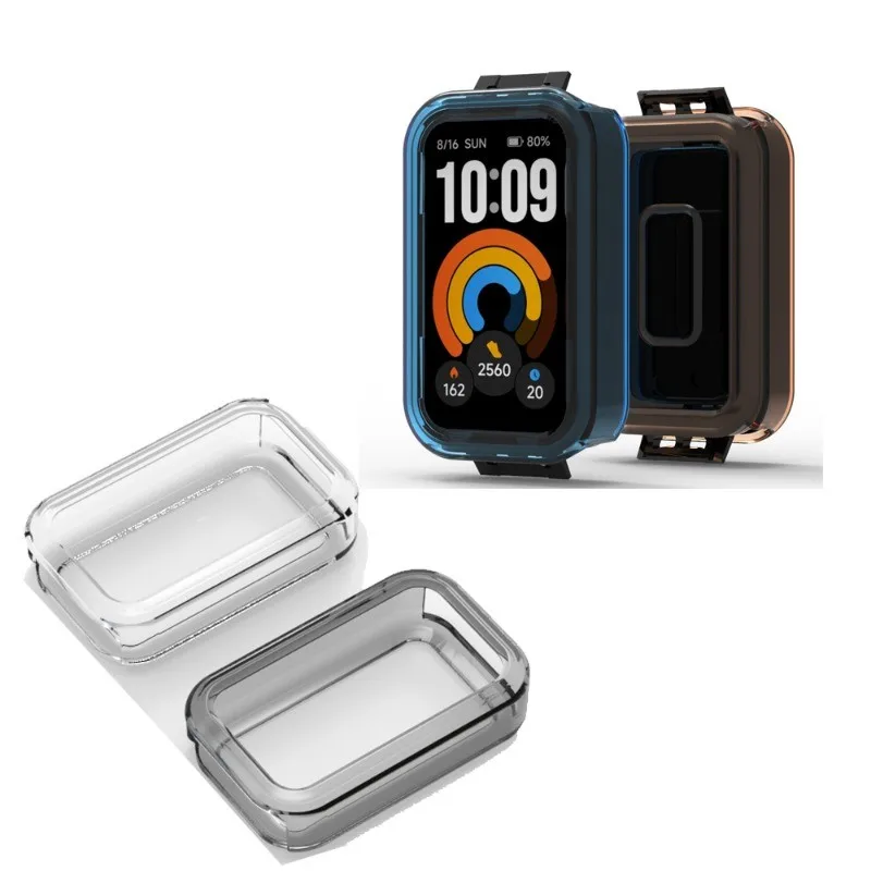 For Xiaomi Smart Band 11 Active Miband Silicone Soft TPU Cover Case Protector Half Pack Smartwatch Frame Bumper Cover