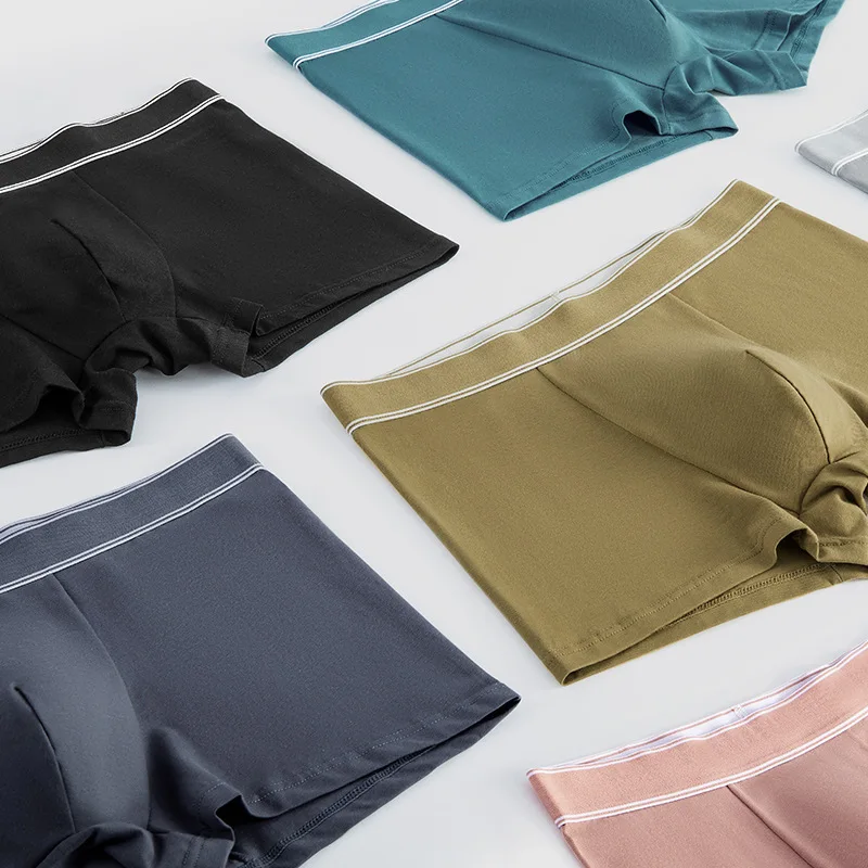 Boxers Cotton Man Underwear Boxer Breathable Homme Underpants Sexy Comfortable Men\'s Panties High Elasticity Boxer Shorts Trunk