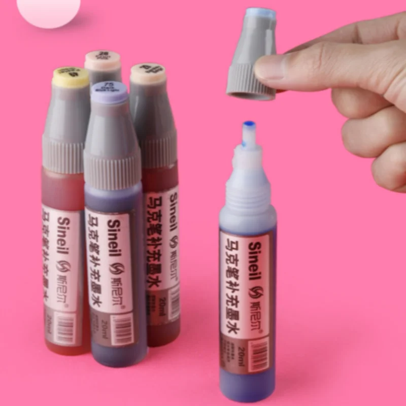 Marker Replenishing Liquid Universal Touch Marker Water Filling Liquid Alcohol Oily 24 Color 36 Color 48 Color 60 Color Ink
