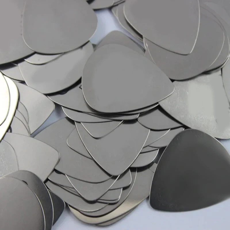 5/10/15/20PCS Stainless Steel Heart Guitar Picks – Heavy Gauge Metal Plectrums for Bass Rock Practice Durable Gig Accessory TMZ
