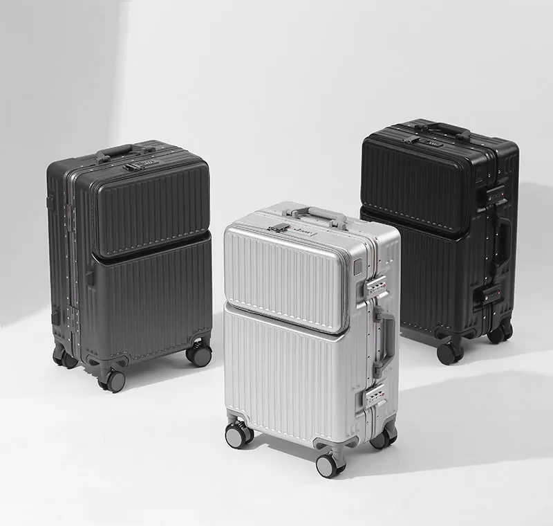 BunnyFly Trolley Case With Wheels Boarding Box 20/24 inch Travel Suitcase Large Size Luggage Men Carry-On Luggage Laptop Bag