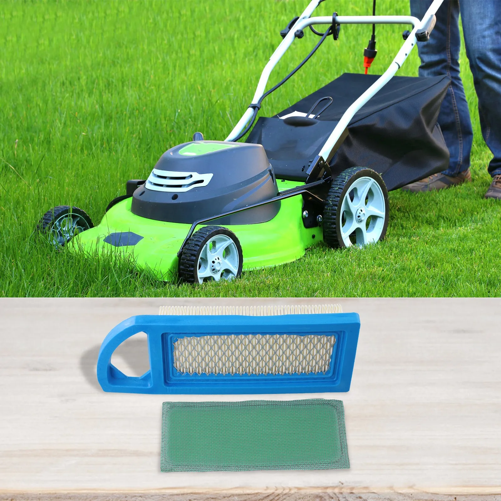 

3set Air Filters Engine Efficiency Air Filter Mower Air Filter Hassle-free Maintenance Filter Optimal Performance For Mower