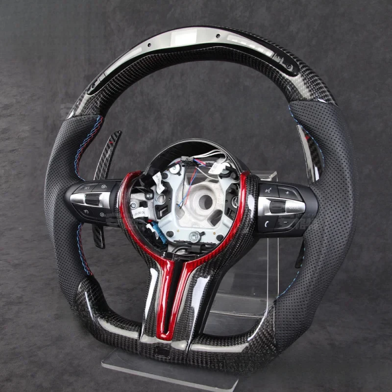 

LED carbon fiber paddle shift cover for modified car steering wheel