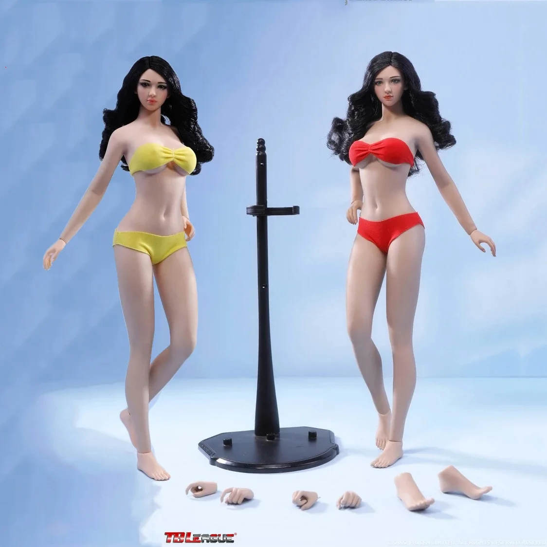 

TBLeague PHMB2022-S48 S49 1/6 Mid Bust Female Super-Flexible Seamless Bodies Action Figure Female Suntan Pale Body In Stock