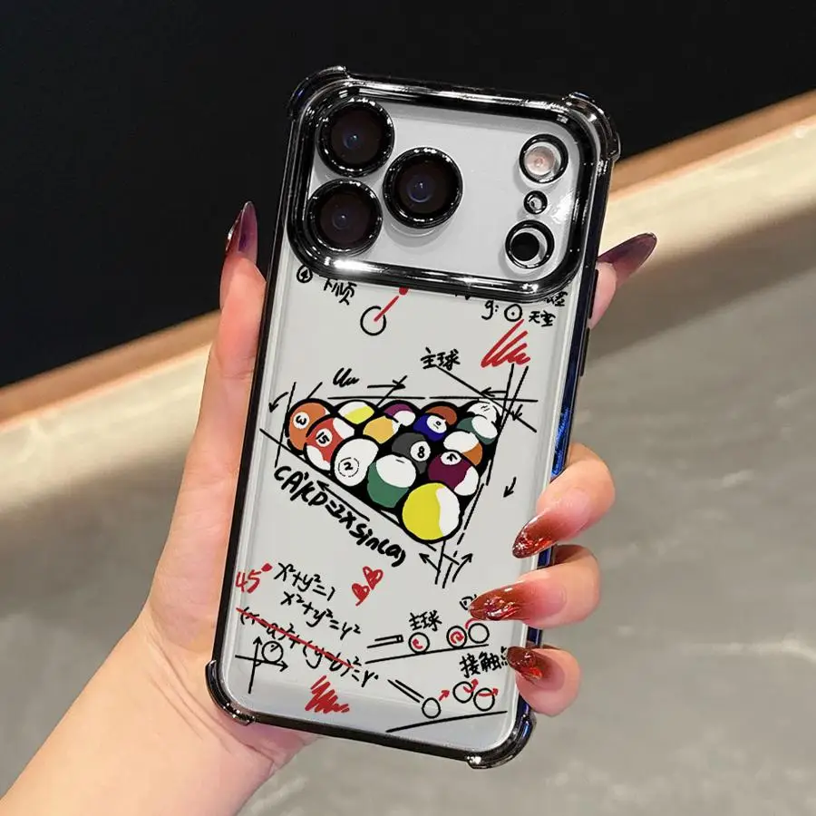 حافظة لهاتف آيفون 16 15 14 بلس 16e 13 12 11 Pro Max 17 غطاء شفاف لهاتف آيفون بولينج ممتع #2