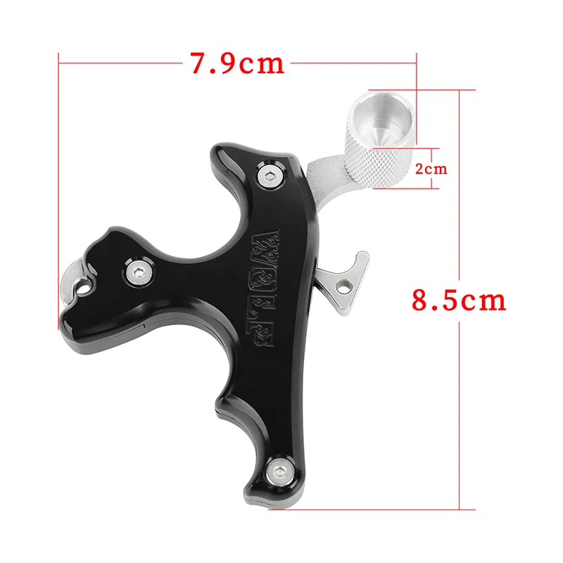 1pcs Archery Bow Release 3 Finger Thumb Trigger Release Aid Aluminum Alloy for Outdoor Compound Bow Hunting Shooting Training