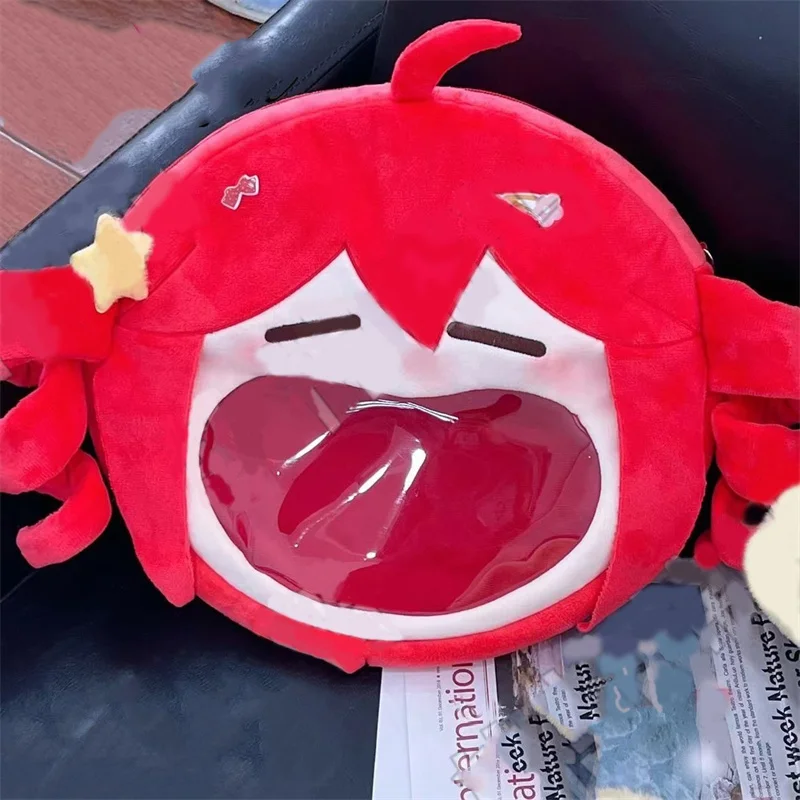 

Kawaii Kasane Teto Shoulders Itabag Cartoon Figure Travel Transparent Storage Bag Wallet Children Birthday Gifts