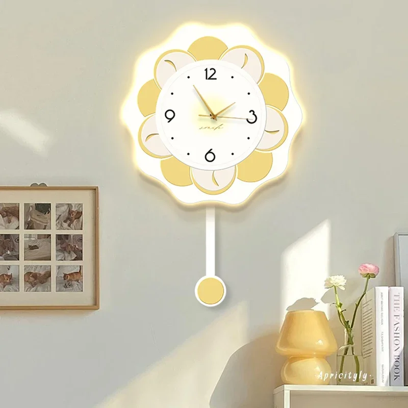Salon Living Room Wall Clock Digital Luxury Cute Interior Aesthetic Bedrooms Wall Watch Creative Vintage Wanduhr Room Decoration