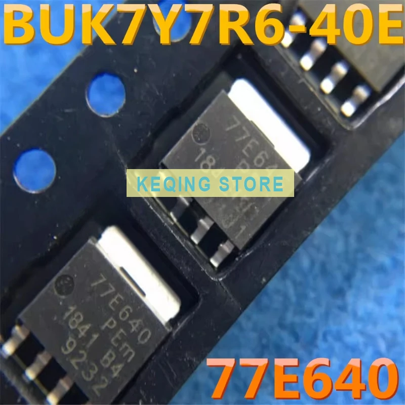 10PCS Used+Not NEW+Send after Measure Field Effect MOS BUK7Y7R6-40E Screen Printing 77E640 N Channel 40V79A SOT669