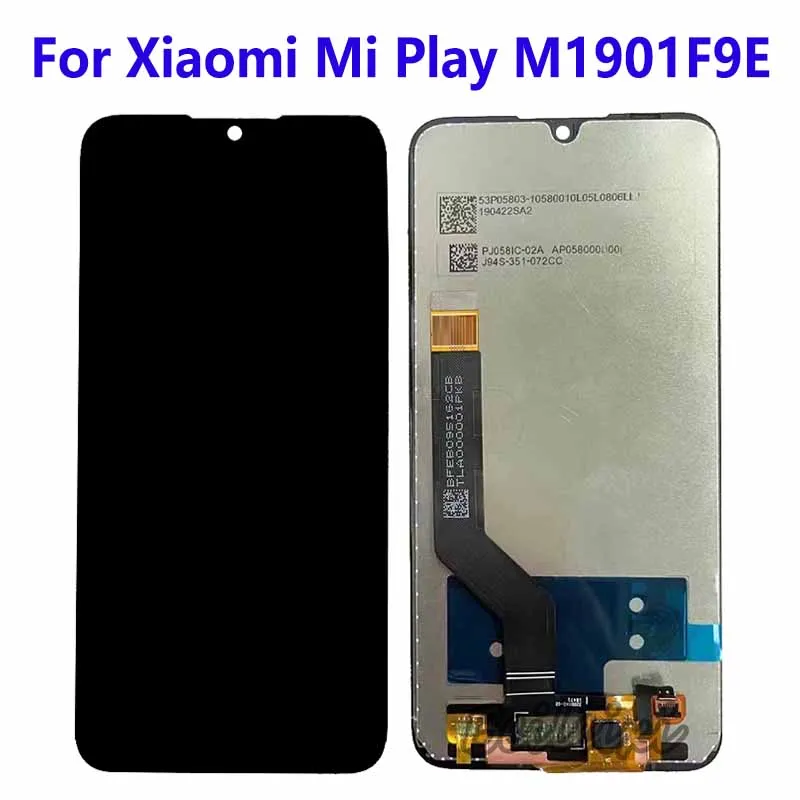 For Xiaomi Mi Play M1901F9E LCD Display Touch Panel Screen Digitizer Assembly Replacement Accessory awog на xiaomi mi play лисы космонавты