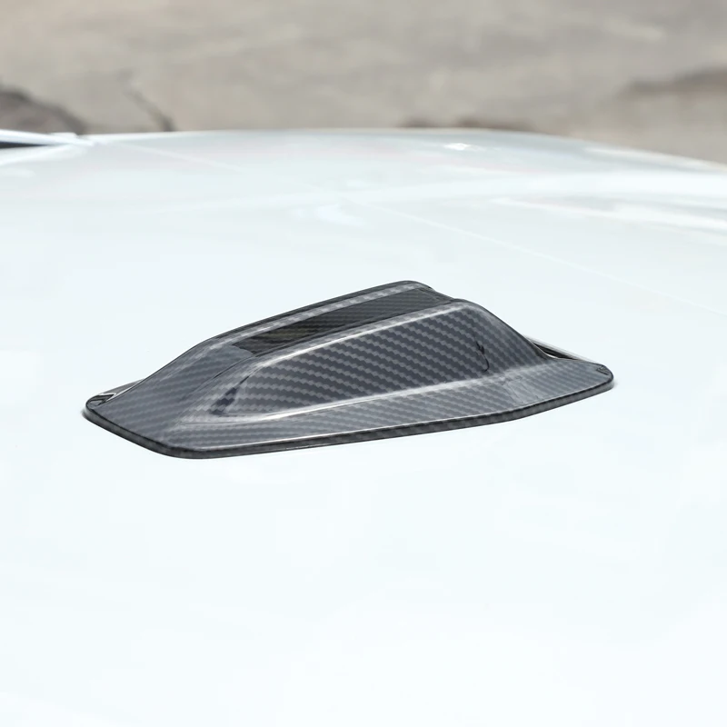 

Gao Ruying For BMW 4 Series I4 G26 2022-2025 ABS Carbon Fiber Car Roof Shark Fin Antenna Cover Trim Sticker Car Accessories