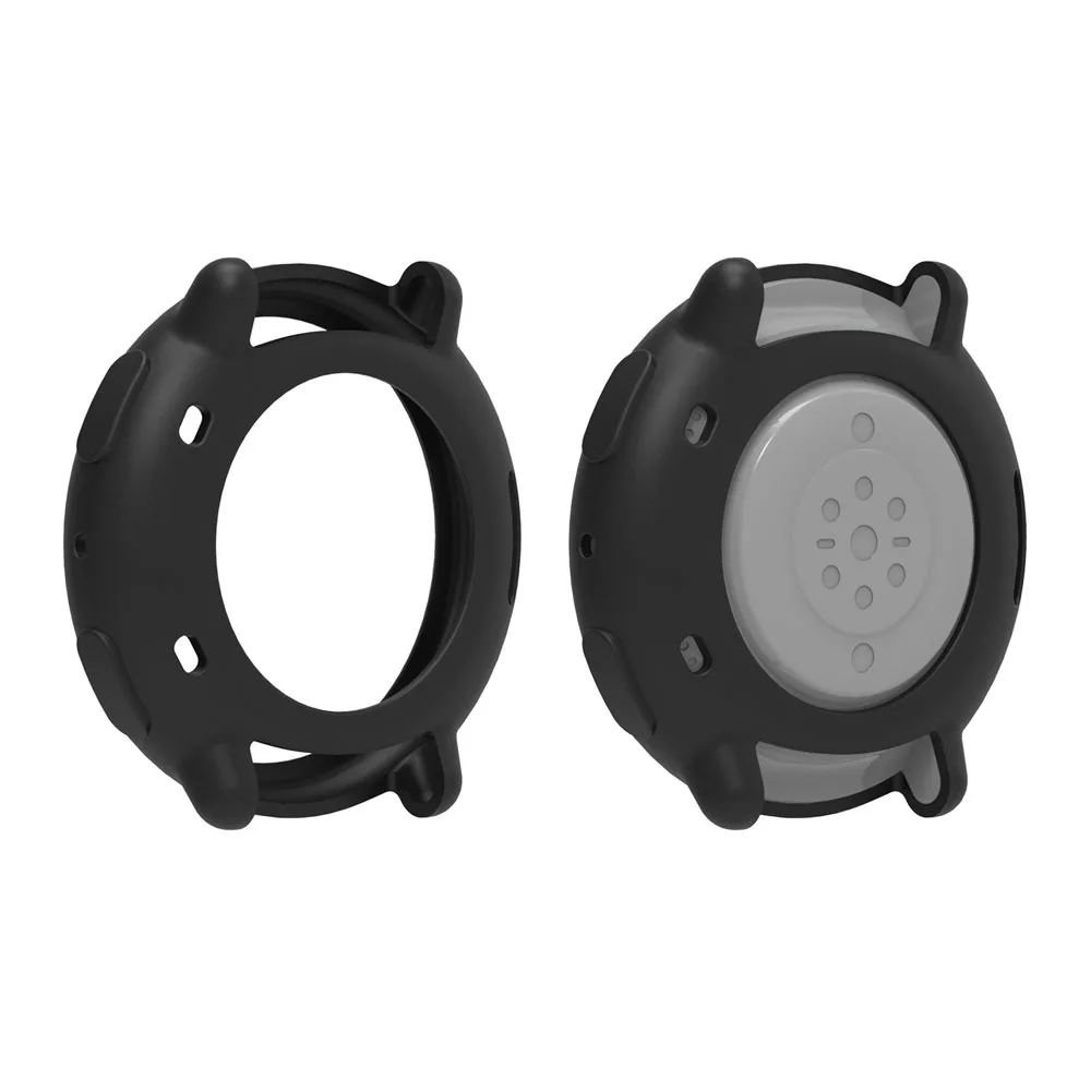 

1x Soft Silicone Protective Skin Case For Huami Amazfit Active 2 Active2 Smartwatch Bumper Silicon Protector Guard Cover