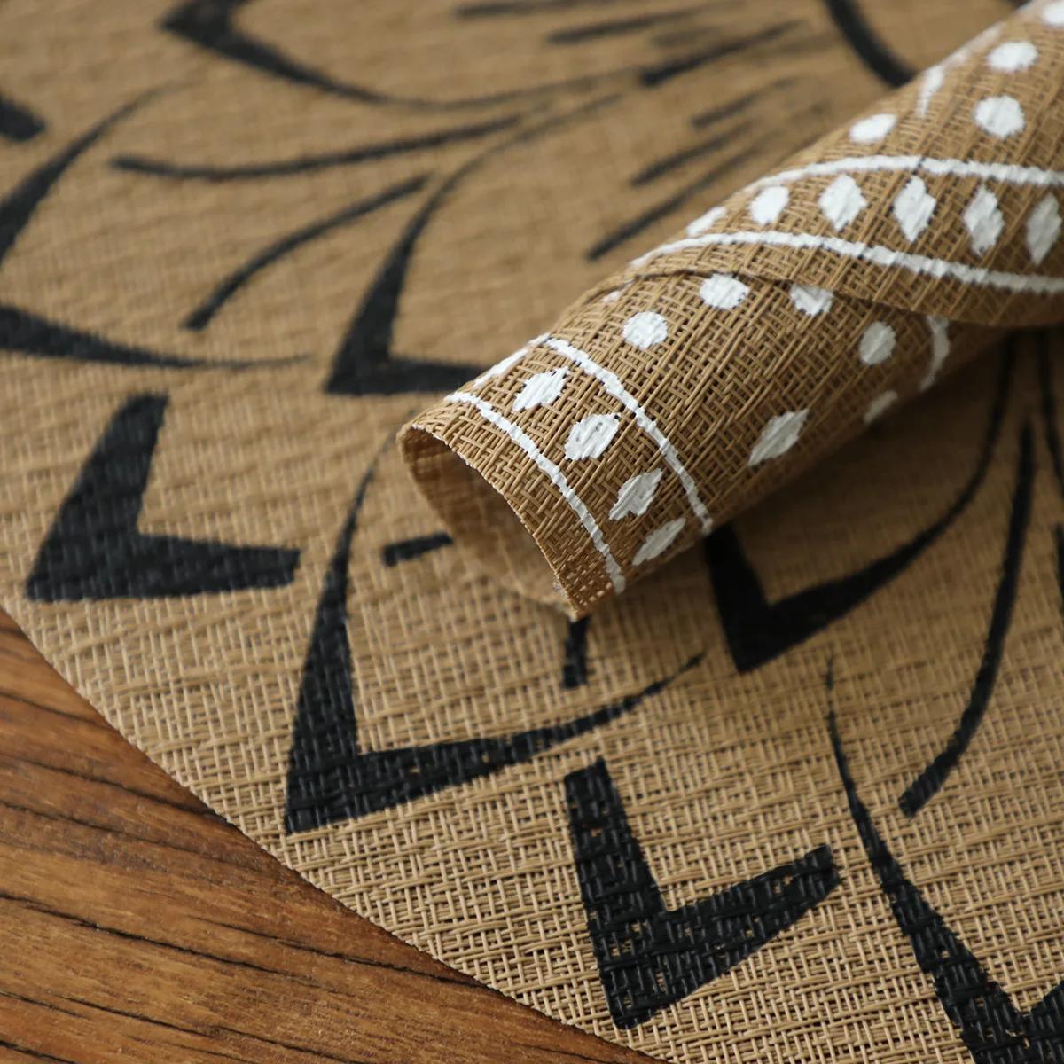 بولي كلوريد الفينيل Teslin تحديد الموقع طاولة الطعام ماندالا الزهور مقاوم للماء طاولة مضادة للماء حصيرة الحديثة بسيطة الغربية تحديد الموقع جولة مكافحة تحرق