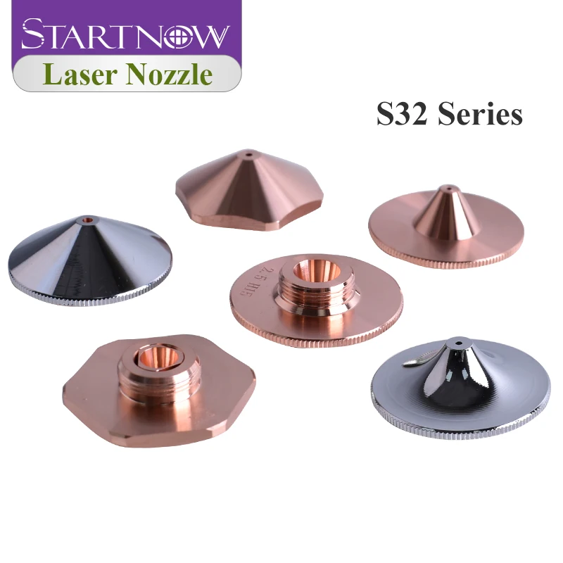 

Startnow laser nozzles single-layer and double-layer S32-C-15-S 32mm diameter laser accessories suitable for laser cutting heads