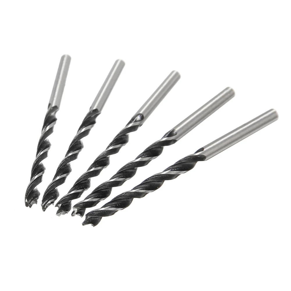 10Pcs Twist Drill Bit Wood Drills With Center Point Wood Cutter Hole Sawcarpentry Tools 4mm Diameter For Woodworking Carving