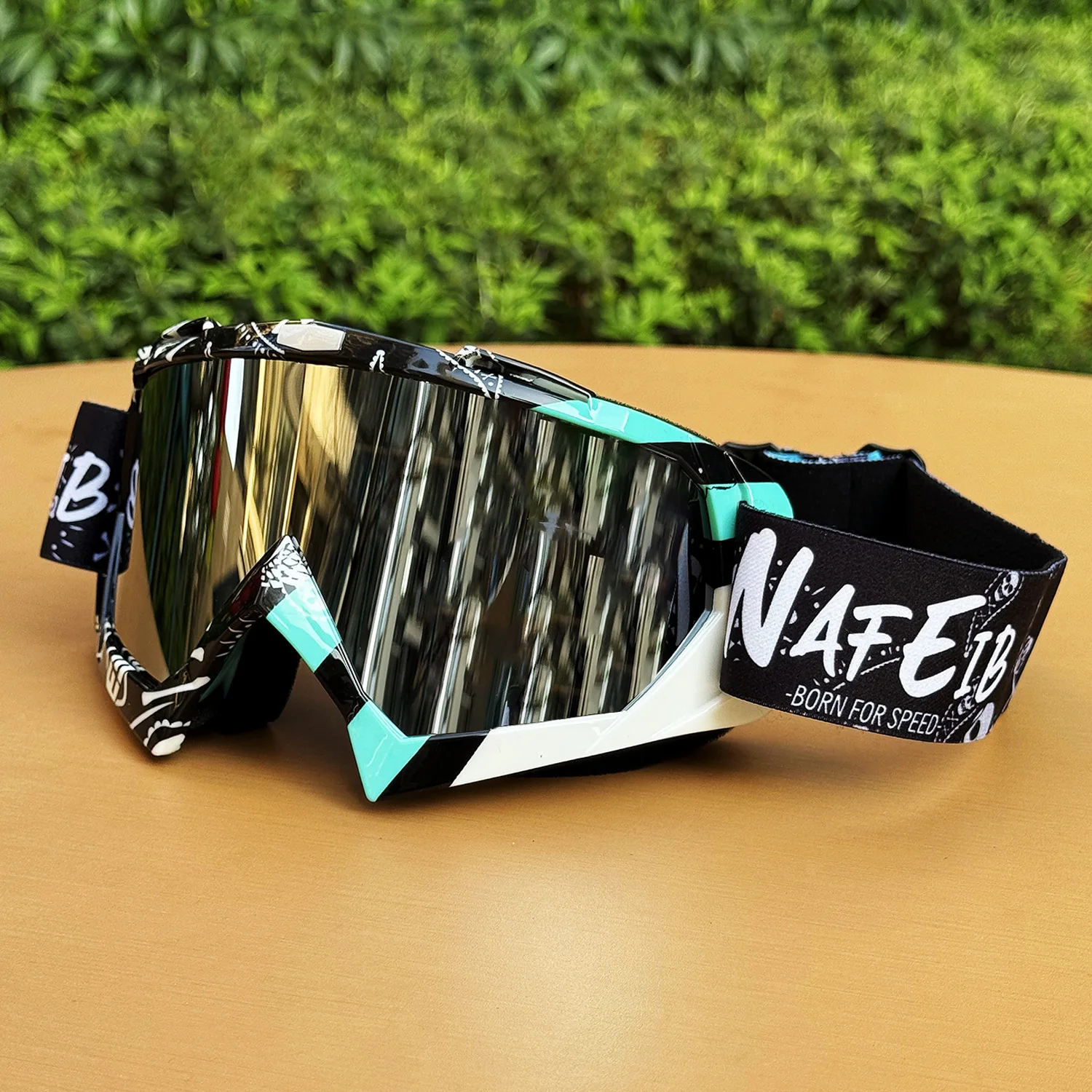 

Motorcycle Goggles Unisex Off-Road Helmet Compatible Ski Sports Glasses Adults Cycling Outdoor
