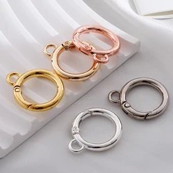 5 stks/partij 26mm Metalen O Ring Lente Sluitingen met Haken Sleutelhanger Tas Clips Connector voor DIY Sleutelhanger Sieraden maken Accessoires