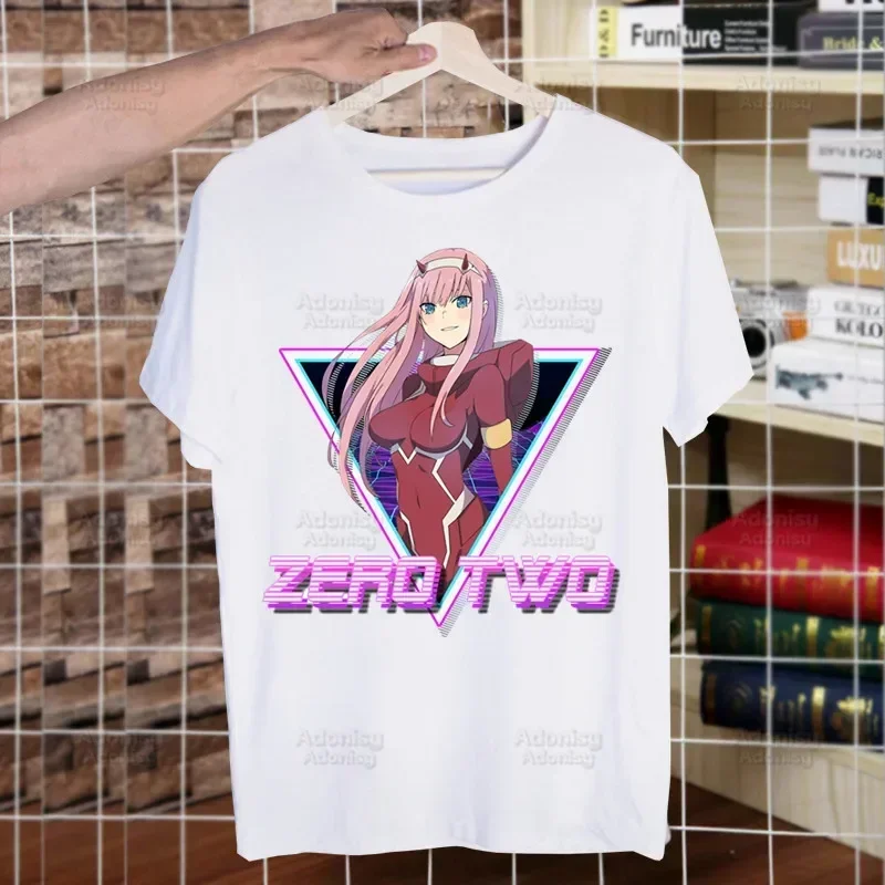 2024 Japanese Summer Unisex In The Franxx Anime 3D Printed T-shirt Street Clothing Ulzzang Fashion Casual Short-sleeved Top 6XL