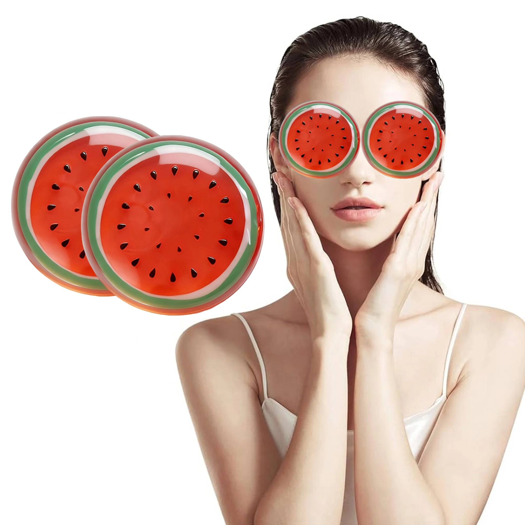 1-6PCS Reusable Gel Ice Pack Hot Cold Compress Small Round Ice Packs for Body Pain Relief For Eye Care Relaxation Family Travel