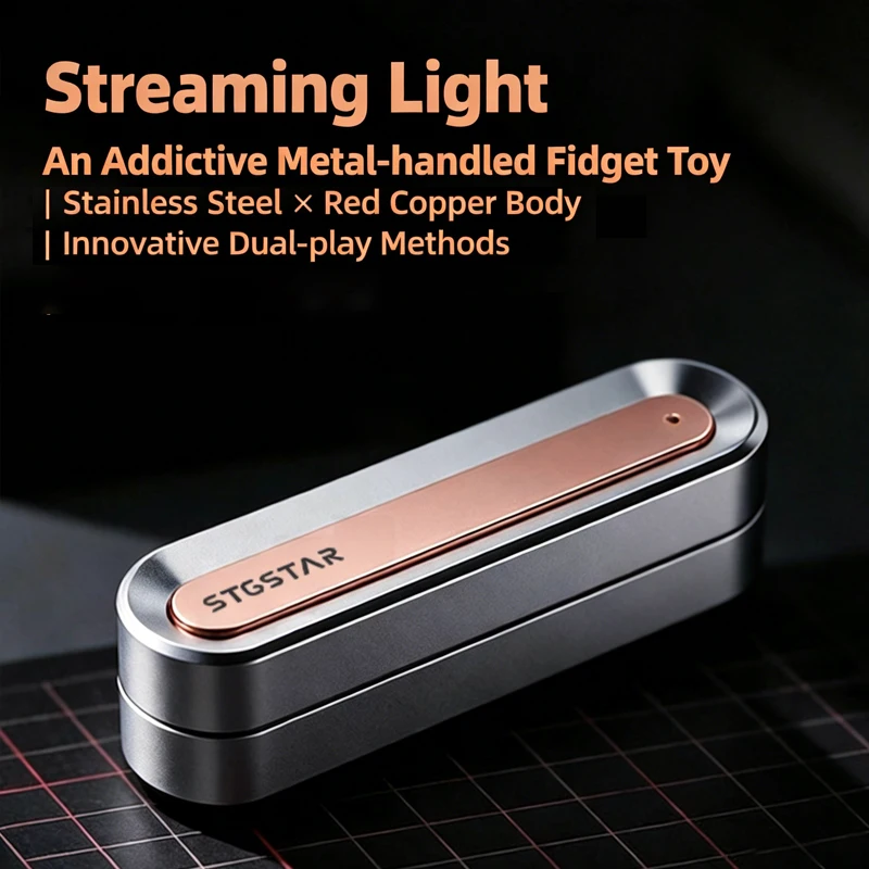 Fidget Slider Magnético De Metal – Juguete Deslizante EDC Para Aliviar Estrés Y Ansiedad, Compacto Y Duradero, Ideal Para Autismo Y TDAH