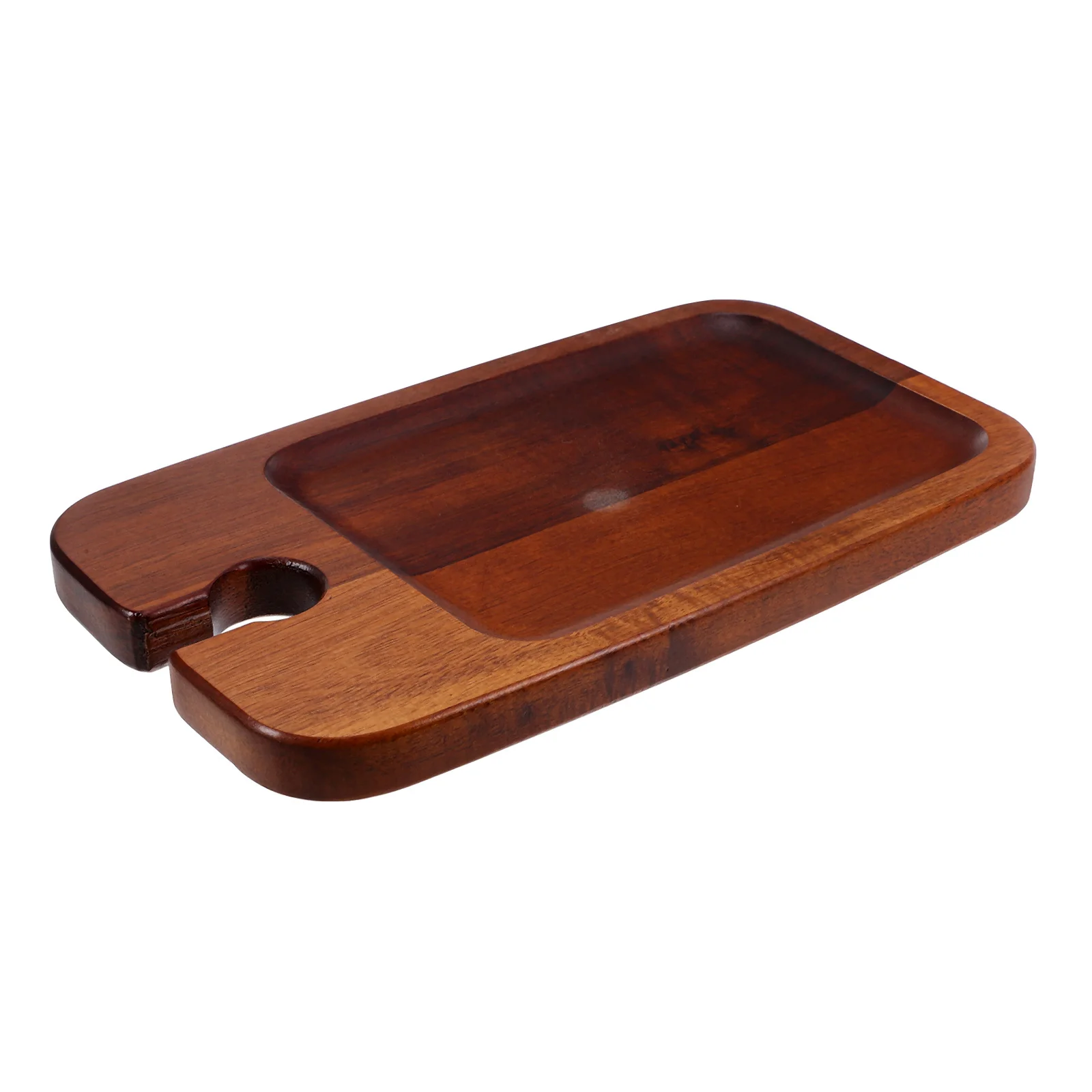 صينية شاي خشبية وجبات خفيفة، ألواح تقديم، حامل نظارات، أطباق فواكه مجففة، خفيفة الوزن، تصميم مدمج، صناعة متقنة، ناعمة