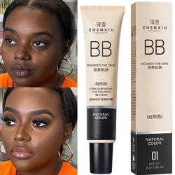 Liquid Foundation BB Cream Waterproof Face Eyes Dark Circles Scars Acne Cover Cream Whiten Oil-control Base Skin Makeup Cosmetic