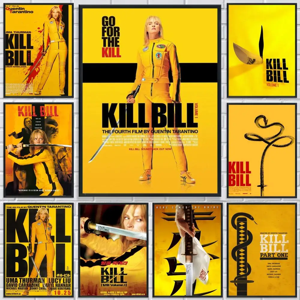 Movie K-Kill Bill Poster HD Waterproof Self-Adhesive Wall Art - Versatile Decor for Any Space | Perfect Gift Idea