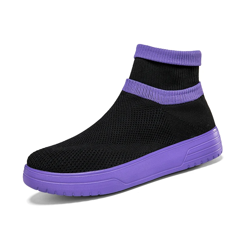Hot Men Casual Sneakers Outdoor Sports Walking Breathable Slip-on High Quality Socks Shoes Mans Sneaker Wear-resistant Designed
