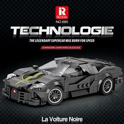 La Voiture Noire Super Sports Car Building Set - 339-Piece Luxury Racing Car Model Kit for Teens and Adults