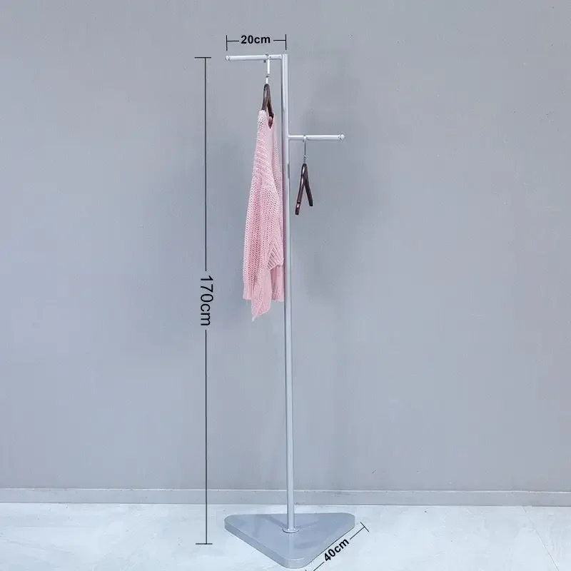 

Home Simple Fashion Clothes Rack Clothing Store Coat Rack Floor-mounted Triangular Hanging Display Rack Living Room Furniture