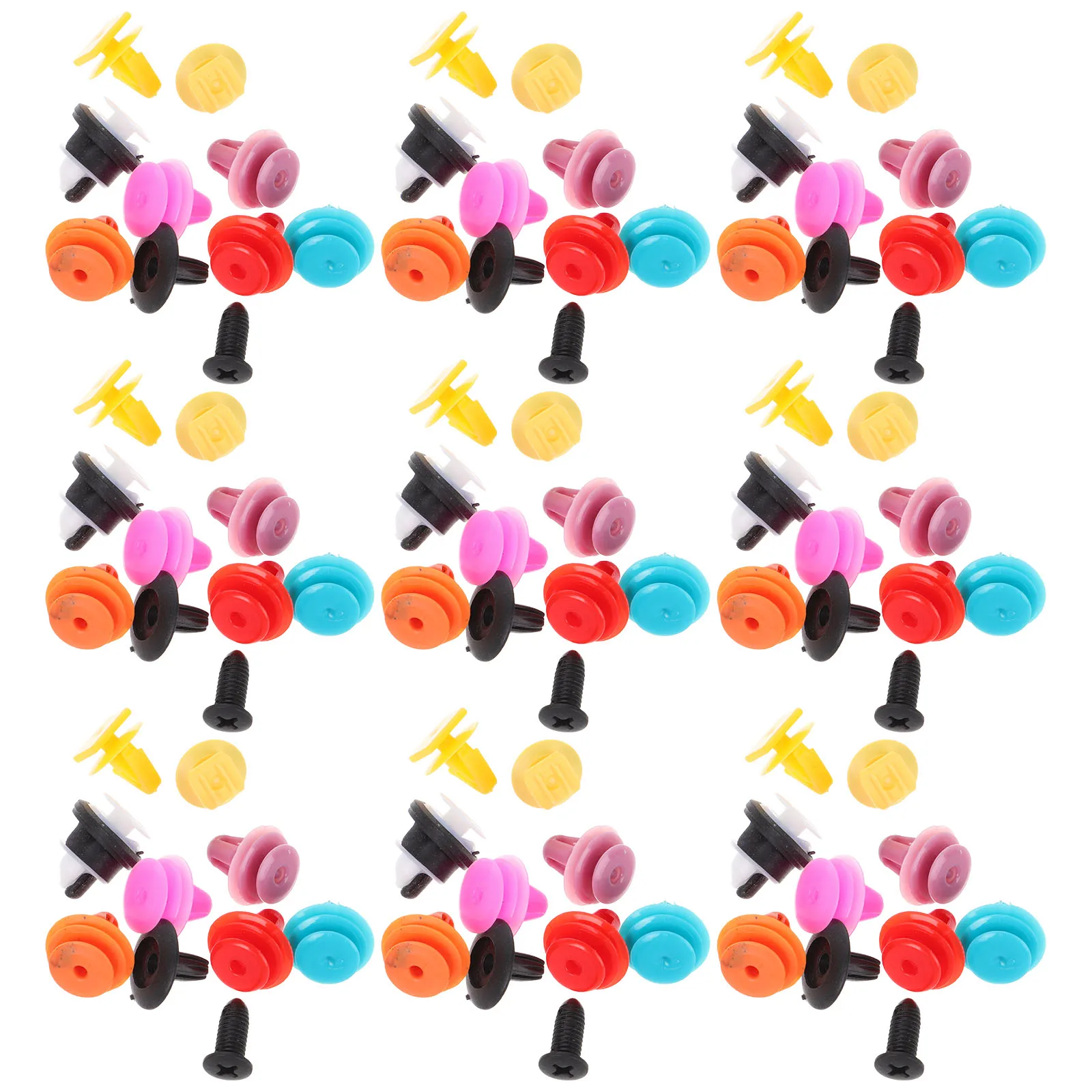 

200 Pcs Retainer Interior Panel Fixing Auto Fasteners Bumper Door Trim Push Pins Plastic durable stable