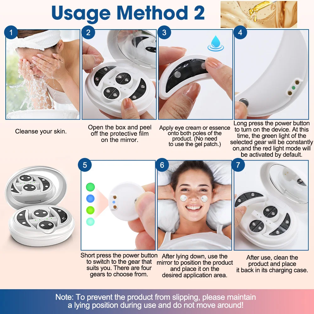 マイクロカレント温湿布アイケアデバイスアイマッサージャー美容除去アイバッグくまと目の保護マッサージャーギフト