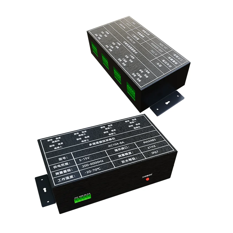 IP65 Rated 8-Channel Vibrating Wire Transmitter AC104-8A with Modbus RTU for Structural Monitoring