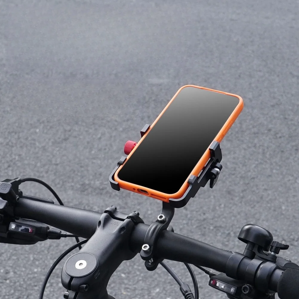 

Shock Absorbing Phone Holder with 360 Degree Rotation for Handlebar Mount Fits 20 to 30mm and 4 7 to 7 2 Inch Phones