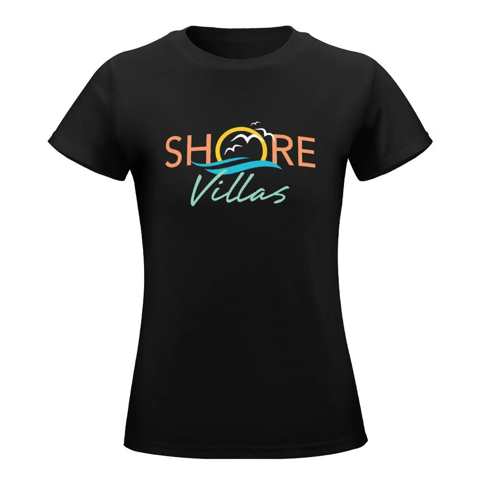 Shore Villas Seagulls T-Shirt shirts graphic tees female Aesthetic clothing aesthetic clothes workout shirts for Women loose fit