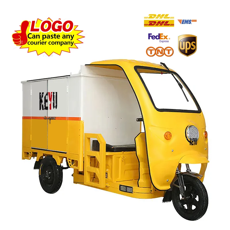 

Оптовые покупки Keyu дешевого утолщенного грузового удержания 3-колесного закрытого грузового электрического трехколесного велосипеда мощностью 800 Вт