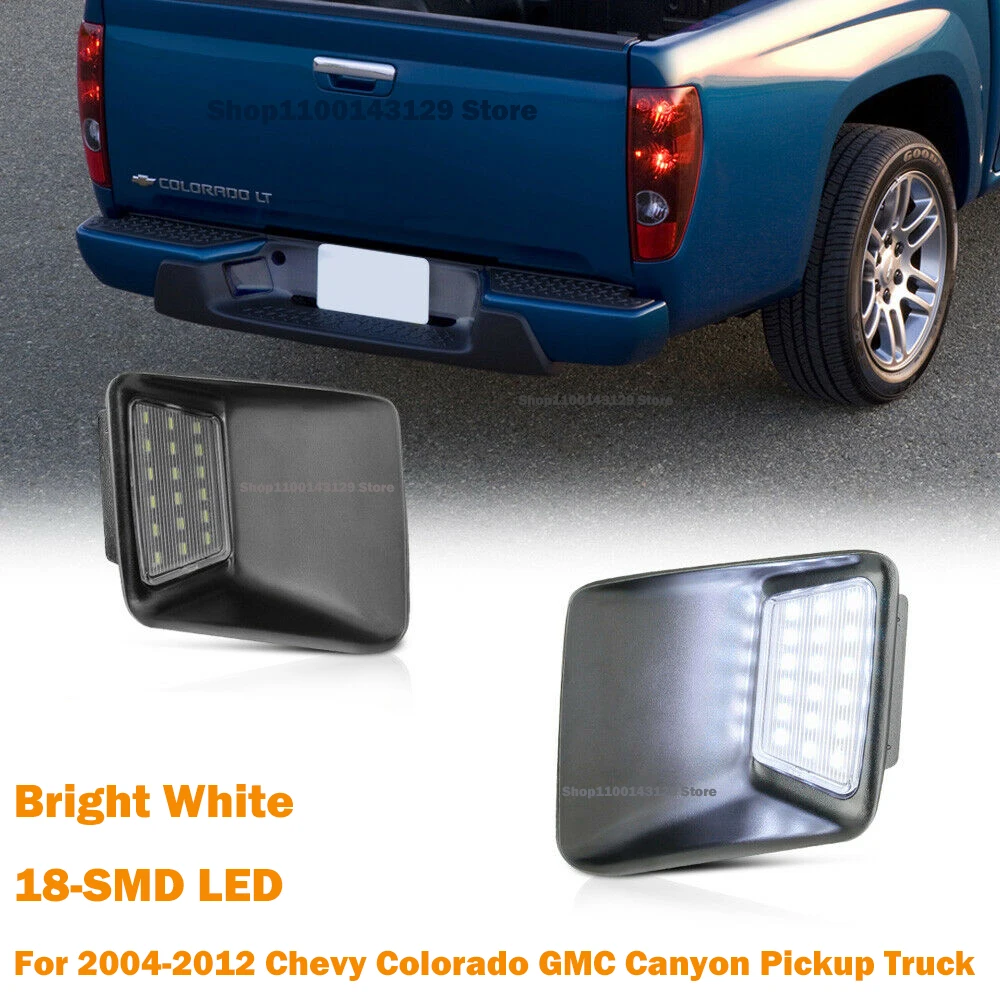 Luz LED completa para matrícula trasera de coche Chevrolet, lámpara Canbus para camioneta Pickup GMC Canyon, 2004 K, 2012-6500, Colorado