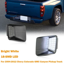 For 2004-2012 Chevrolet Colorado GMC Canyon Pickup Truck 6500K White Full LED Rear Number License Plate Light Tag Lamp Canbus