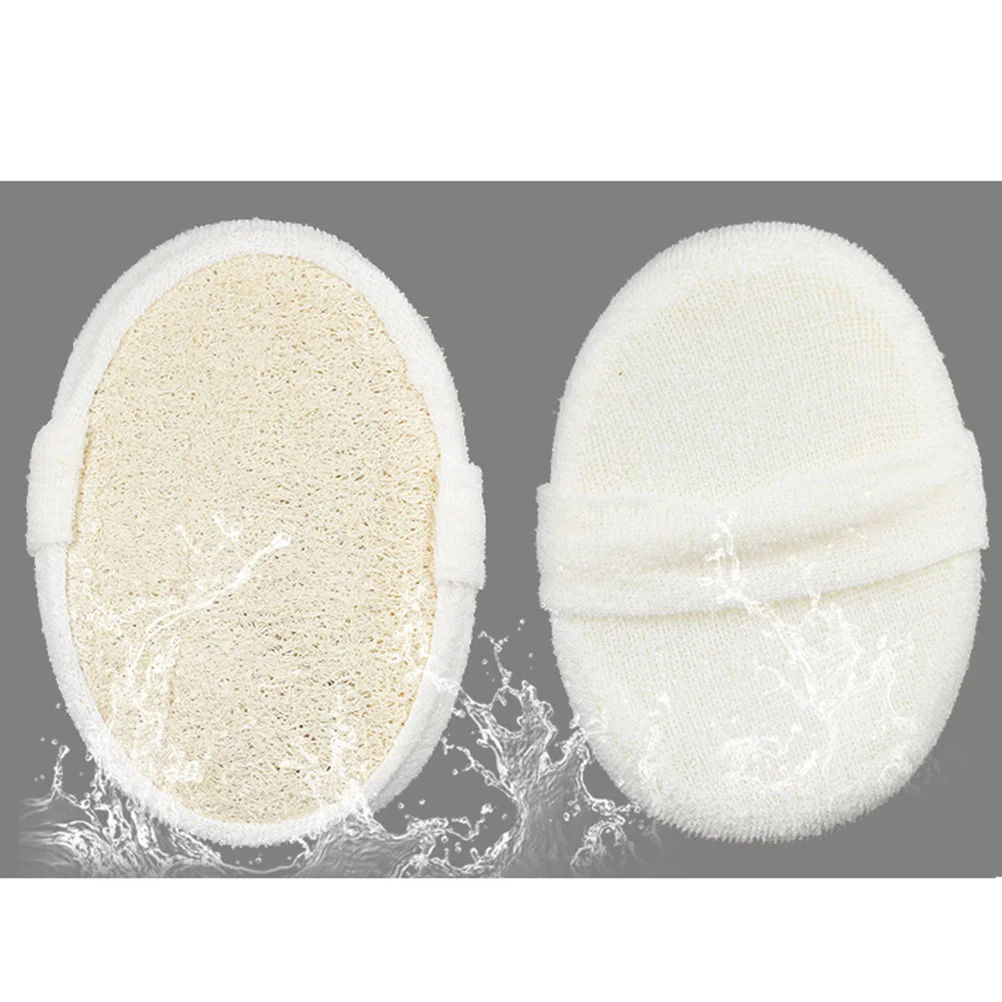 

Natural Loofah Sponge Pads Exfoliating Shower Bath Sponge For Body Scrub Spa Cloth Double Sided Deep Cleaning Tool
